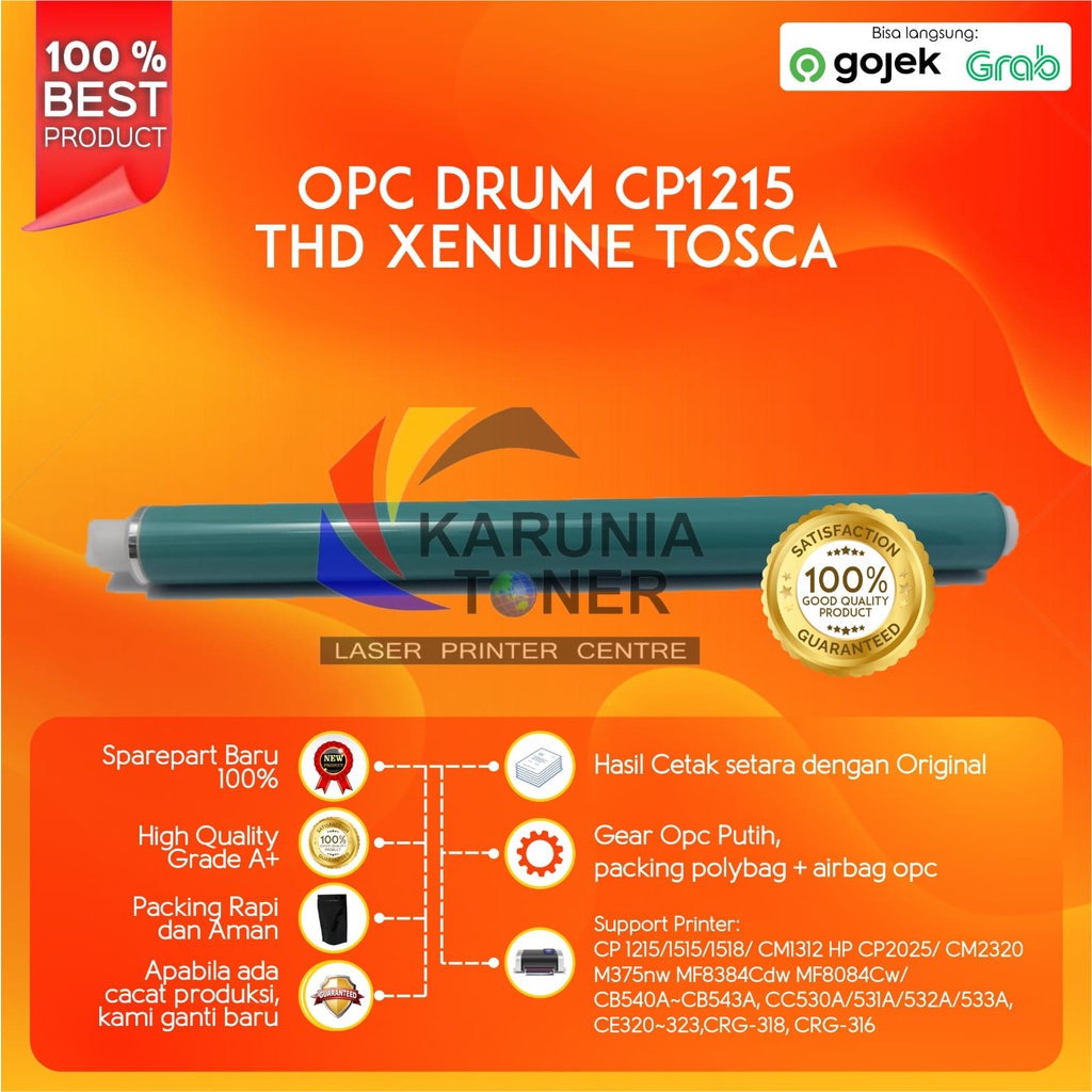 OPC DRUM XENUINE TOSCA CP1215 CP1515 CP1518 CP2025 CB540A CB541A CB542A CB543A CM1312 CM2320 M375nw MF8384Cdw MF8084