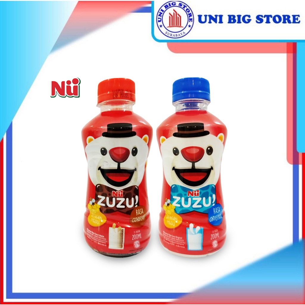 Nu Zuzu Susu Original - Coklat Botol 200 ml