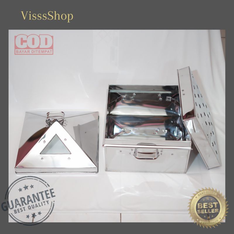 Klakat Kukusan 35 Cm Kotak Stainless Panci kukus Dimsum Syomay