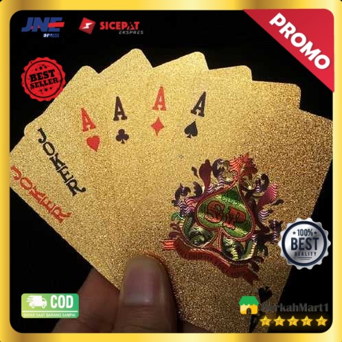 Kartu Remi Poker Gold Foil