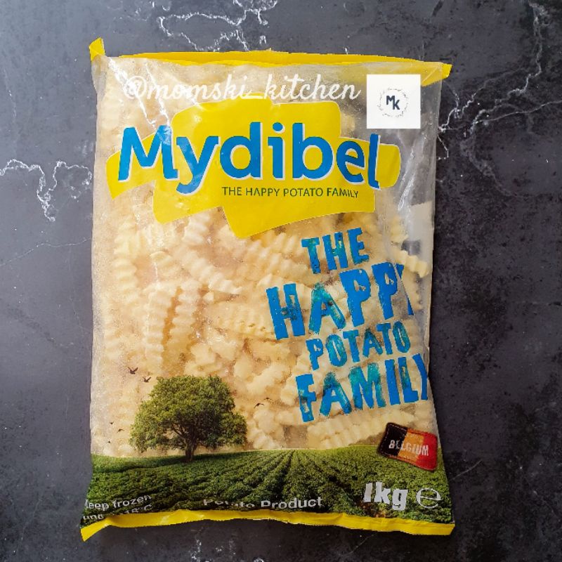 Kentang Mydibel Crinkle Cut 1KG