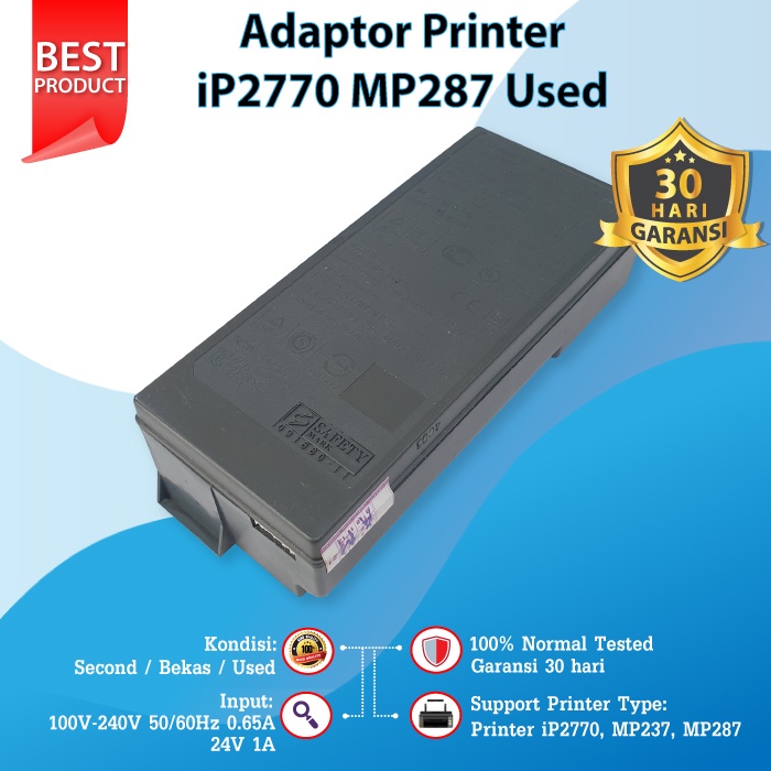 Adaptor Printer Canon IP2770 MP287 MP237 Power Supply Canon ip2770 mp287 mp237 IP 2770 Original