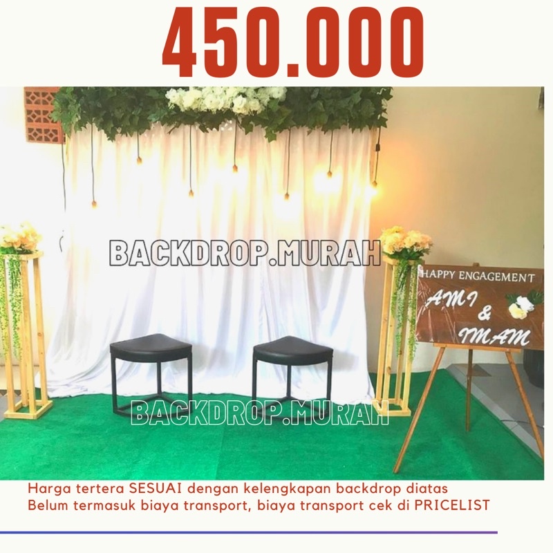 sewa backdrop murah jakarta bogor depok citayam cibinong bekasi tangerang mewah
