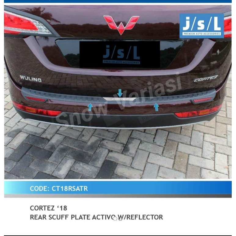 JSL Sillplate Belakang Wuling Cortez Model Activo with Reflector