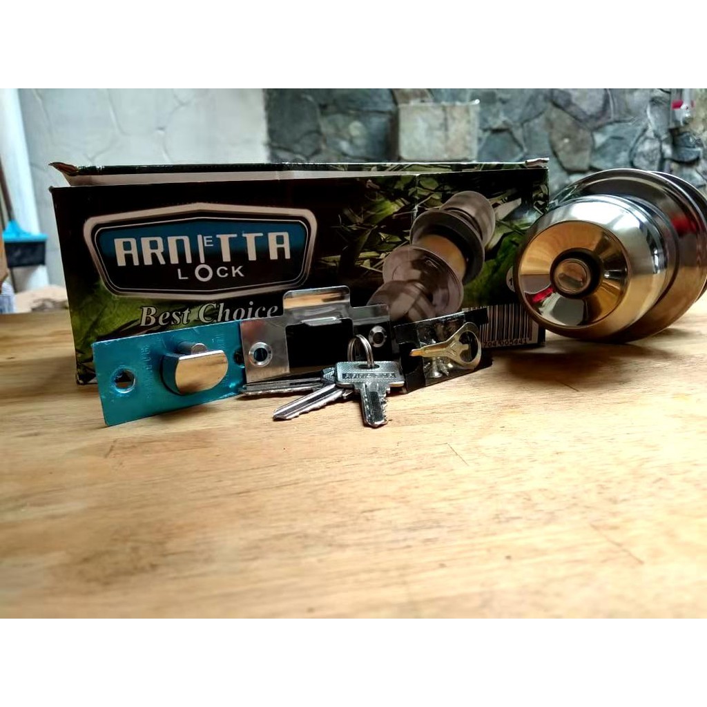 Kunci Bulat Kamar Mandi  Kunci Pintu Bulat  Handle Gagang Pintu