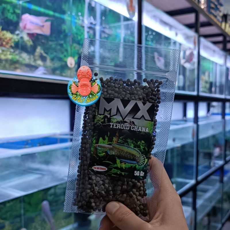 Pelet MVX Channa 50gram for All Channa Floating Progress Bar Marking Dot Bunga Berkualitas Bagus Mur