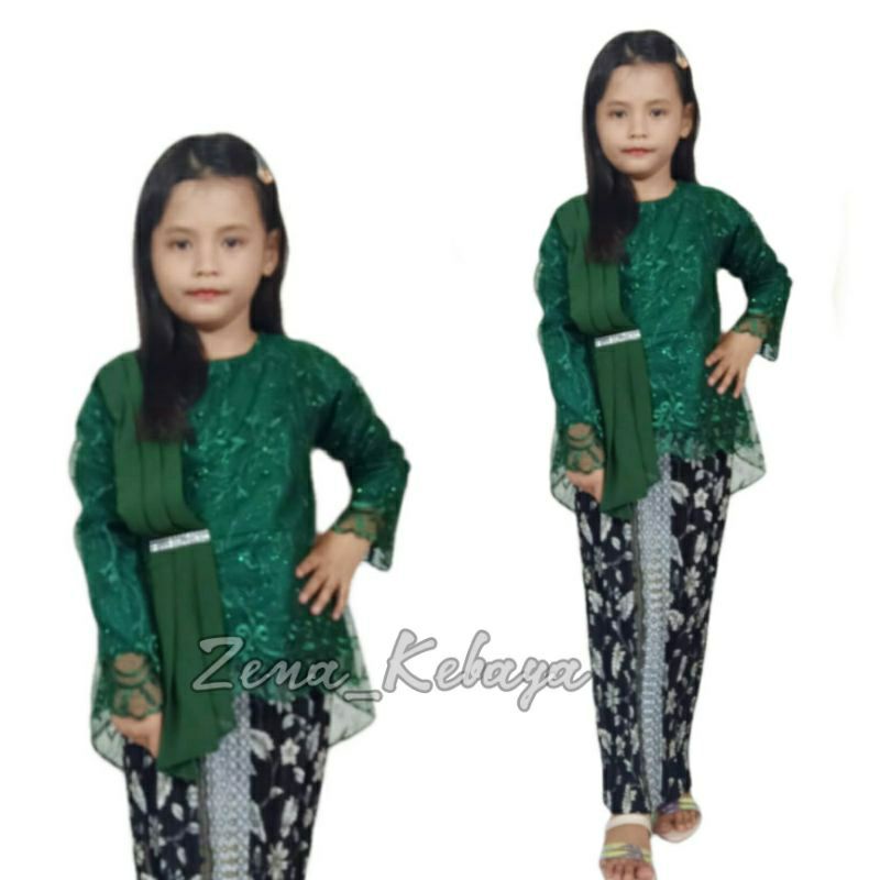 SET KEBAYA SELENDANG ANAK KEBAYA MODERN KEBAYA PESTA