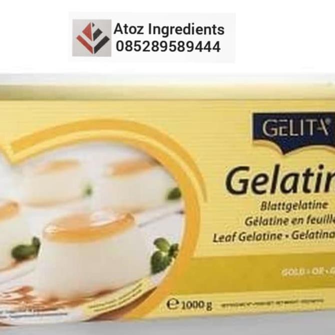 

Gelatine Sheet 100gram/ Gelatin Lembaran 100gram (30 lembar)