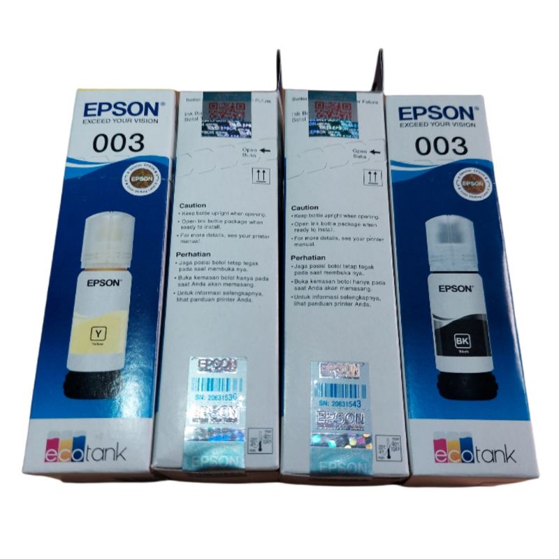 Tinta Printer Epson 003 L1110 L1210 L3110 L3210 L3150 L3250 L5190 L5290 Original 65ml