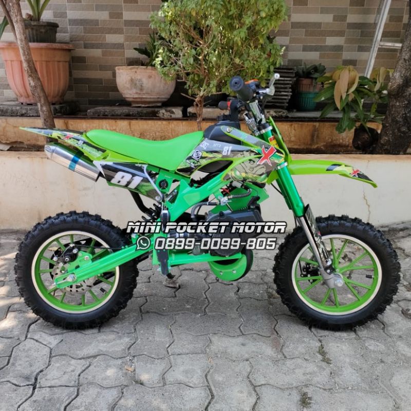 Motor Mini Trail MT2 Double Starter + Remot Trail Mini MT2 3 Starter 50cc 2Tak