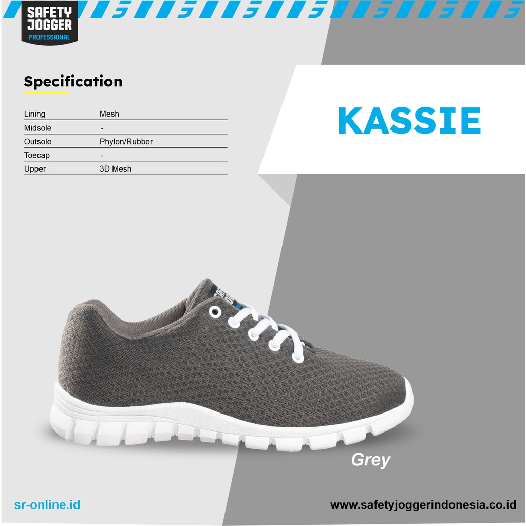 SEPATU SAFETY JOGGER KASSIE 01 NON SAFETY SRC DARK GREY