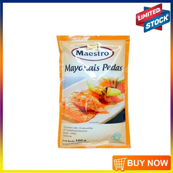 

Maestro Mayonnaise Pedas Sachet 100gr