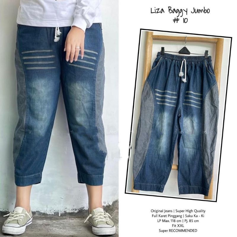 Euphoria Baggy pants jeans wanita jumbo terbaru