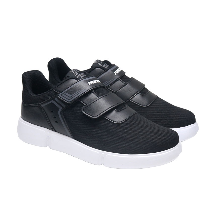 Precise Derell JT Sepatu Sneakers Sekolah Anak - Black/White