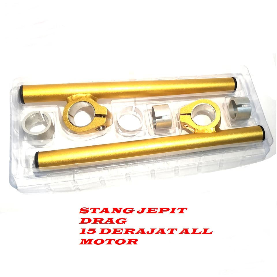 STANG JEPIT 15 Derajat  VIXION FU NINJA SONIC CB150R SCORPIO R15 V2 STANG JEPIT DRAG UNIVERSAL