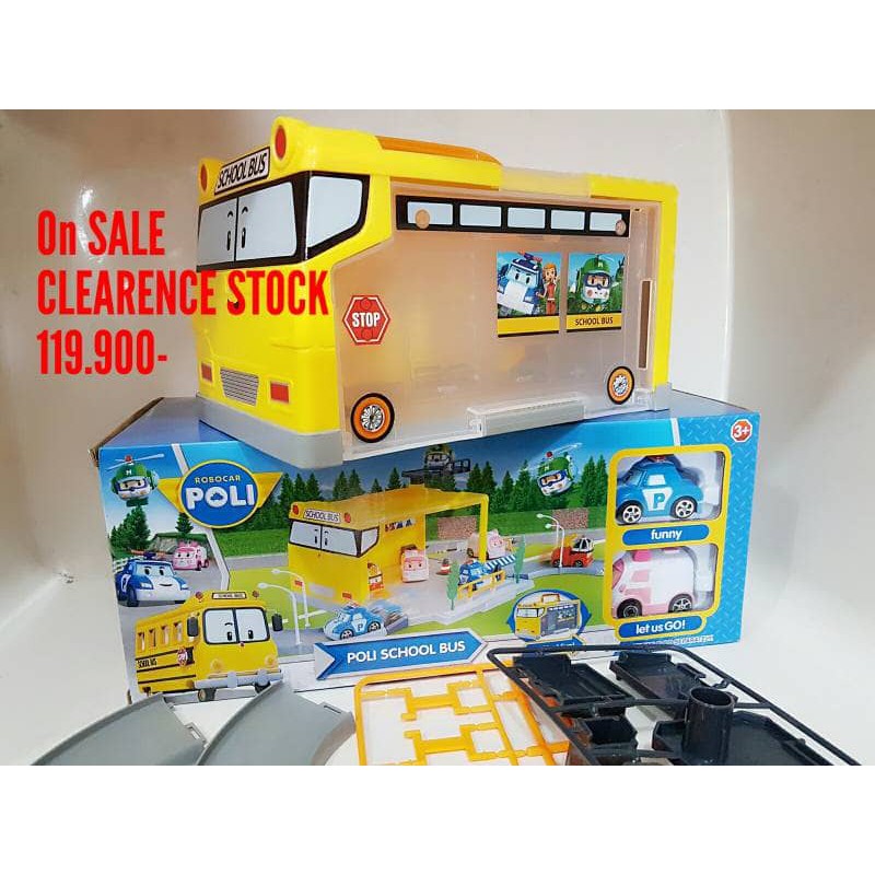 Poli car set - Mainan Koper Poli car edukasi- Parking Lot Policar