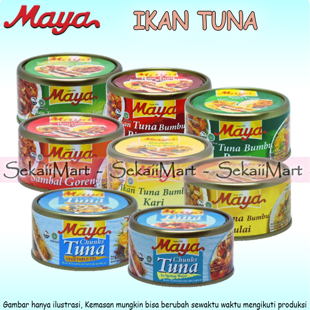 

MAYA Chunks Tuna 185g - Ikan Tuna Kalengan All Variant