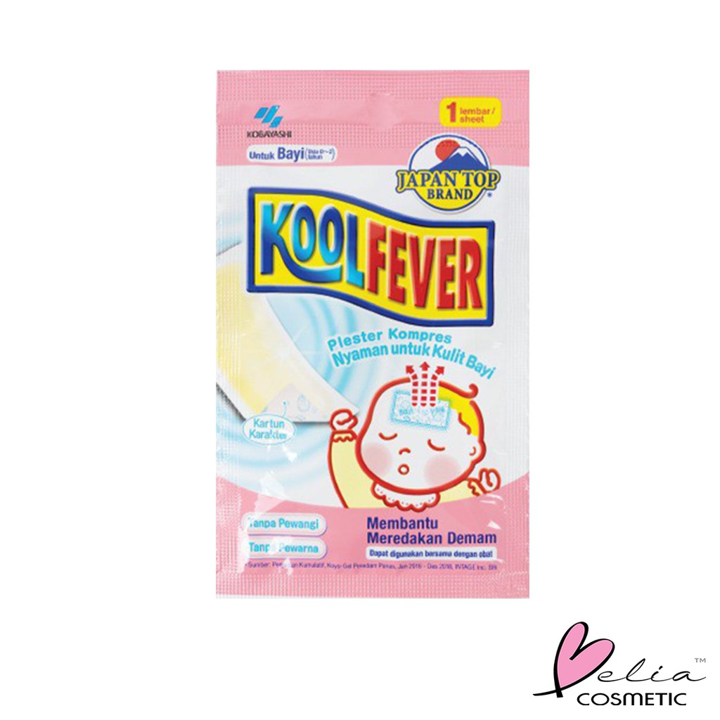 ❤ BELIA ❤ KOOLFEVER Bayi | Anak-anak | Dewasa | Kool Fever | Plester Kompres Demam Sachet