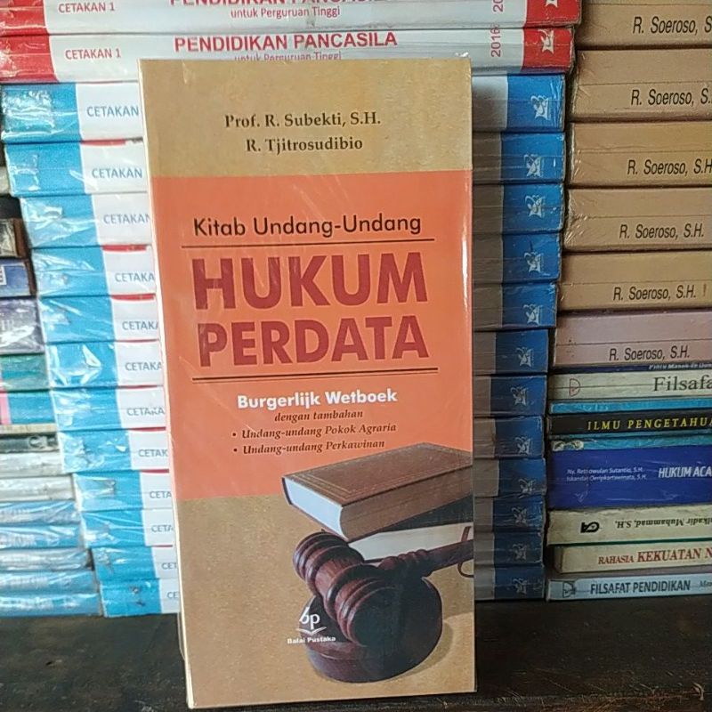 Jual Buku Kitab Undang Undang Hukum Perdata Prof R Subekti Shopee