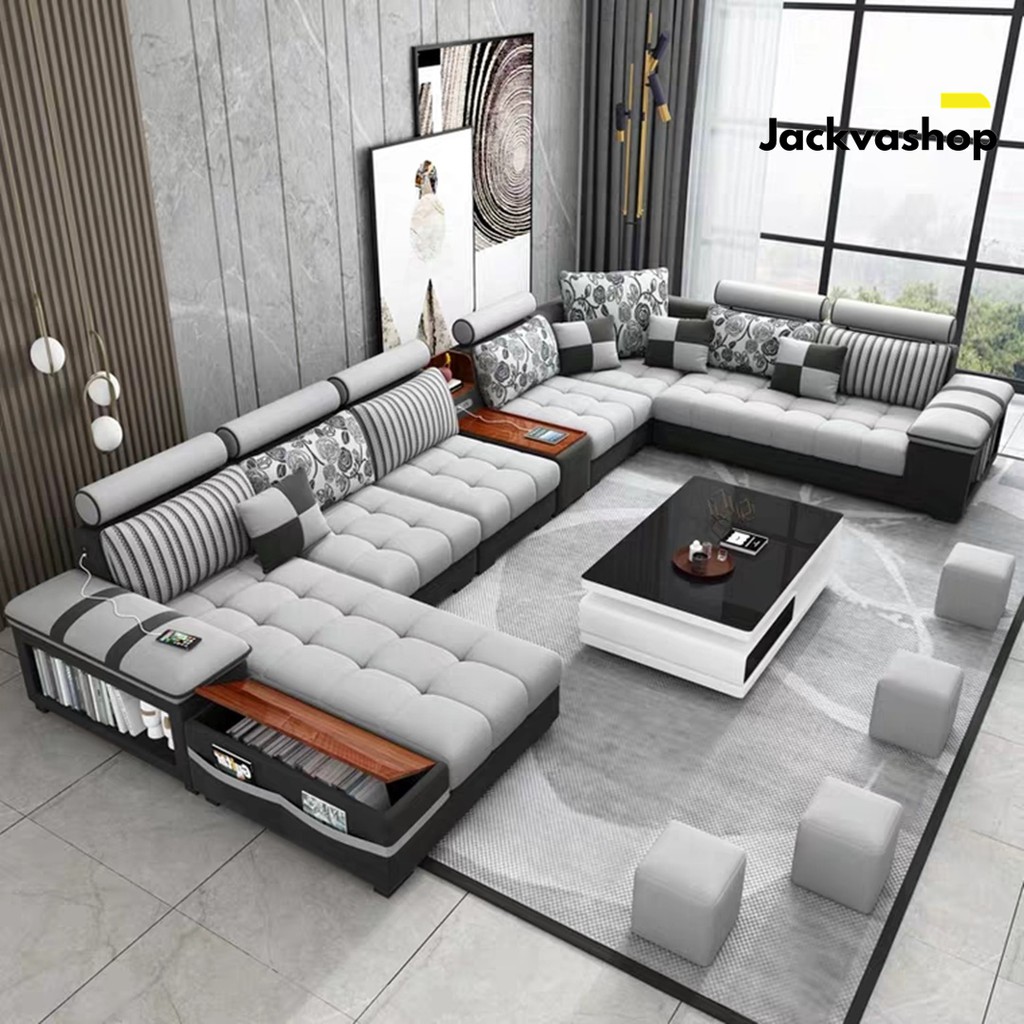 Kebutuhan Rumah Tangga Sofa Minimalis Leter U Mewah  Shopee Indonesia