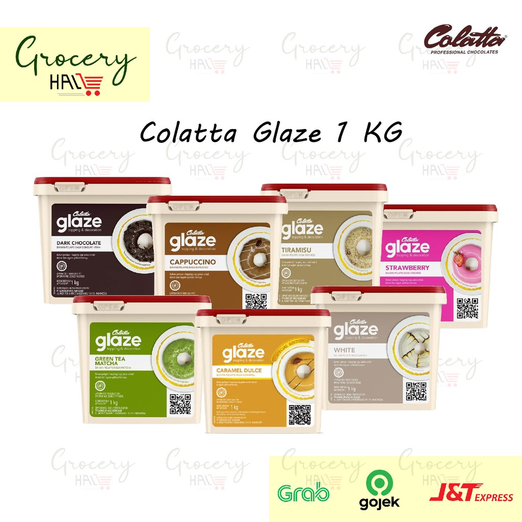 

COLATTA DIP GLAZE 1 KG (DARK / VANILLA / TIRAMISU / GREENTEA / CAPPUCHINO / CARAMEL)