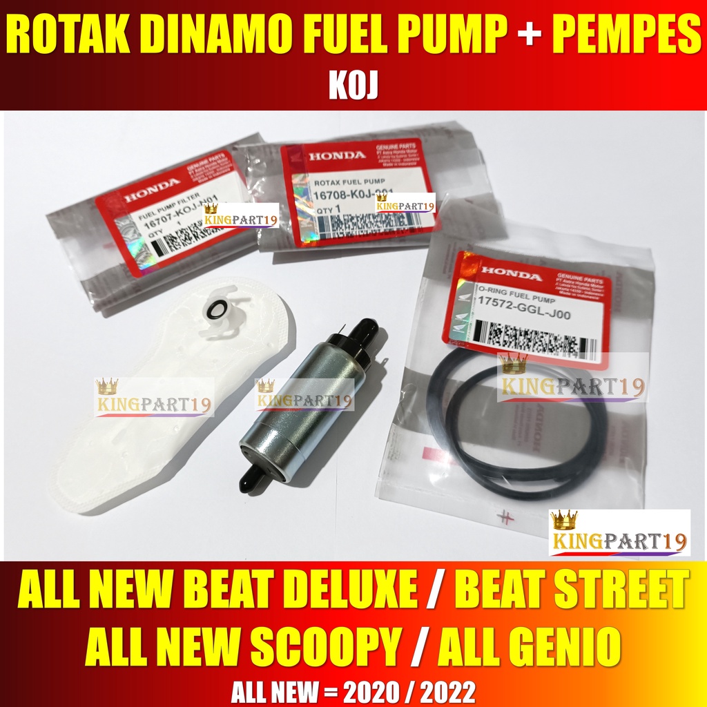 PAKET ROTAK DINAMO FUEL PUMP BEAT ESP NEW DELUXE ALL GENIO NEW SCOOPY ESP NEW BEAT STREET 2020 2021 2022 ROTAK DINAMO K0J KOJ