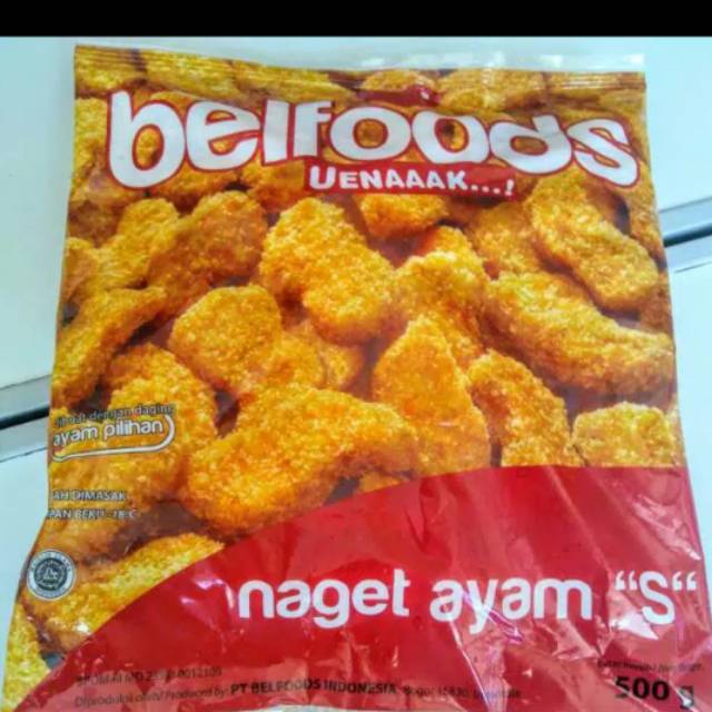 

NUGGET SHAPE "S" 500 grm BELFOODS UENAAK