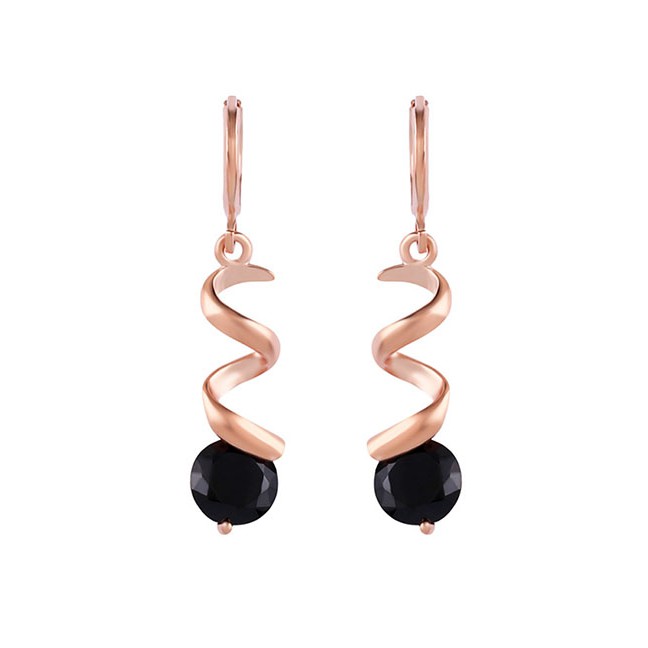 LRC Anting Tusuk Fashion Zircon Earrings F58777