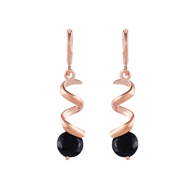 LRC Anting Tusuk Fashion Zircon Earrings F58777