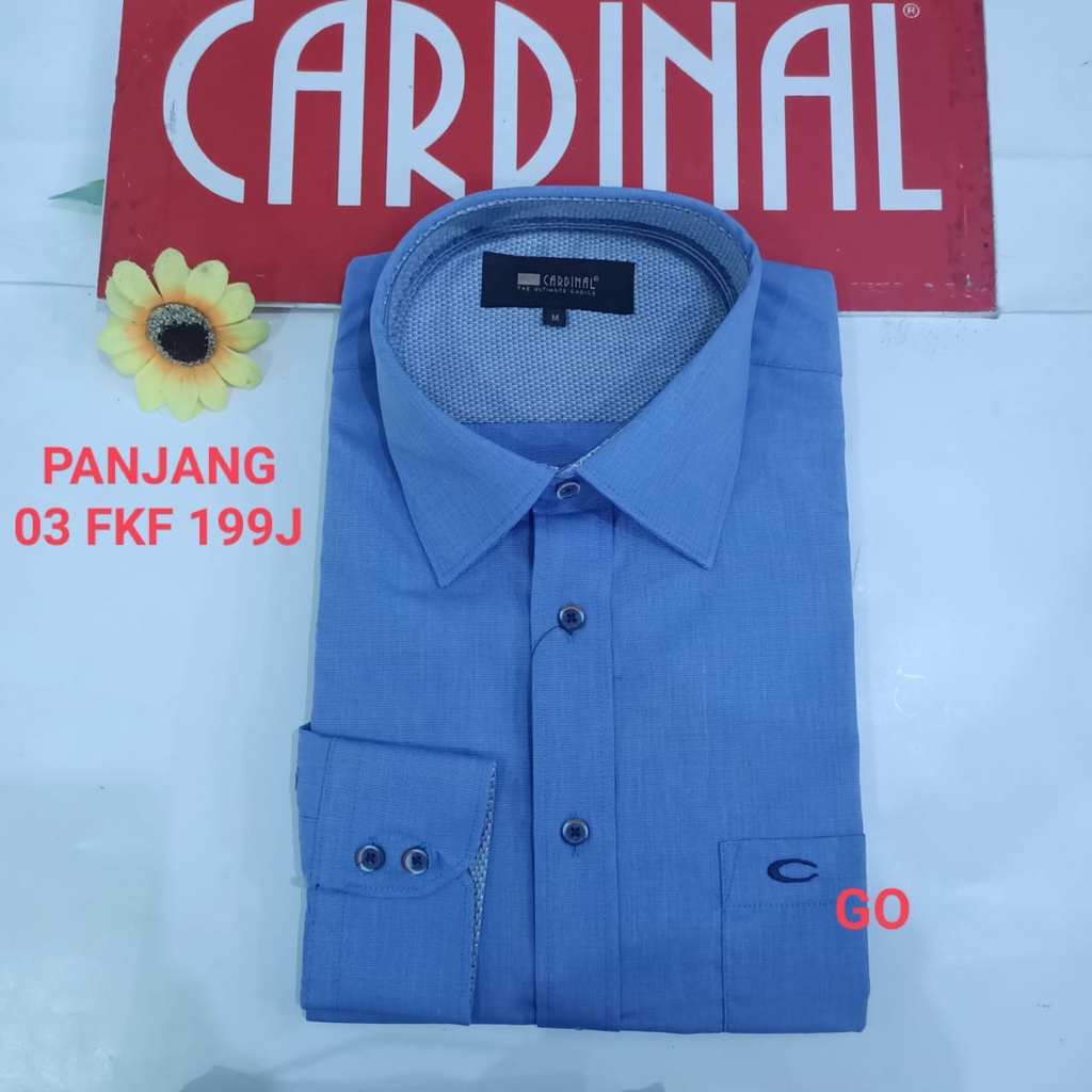 gof M-L F CARDINAL KEMEJA FORMAL PANJANG Polos RegularFit Pakaian Kemeja Kerja Pria Kantor Acara Resmi Pakaian Wisuda Original 3