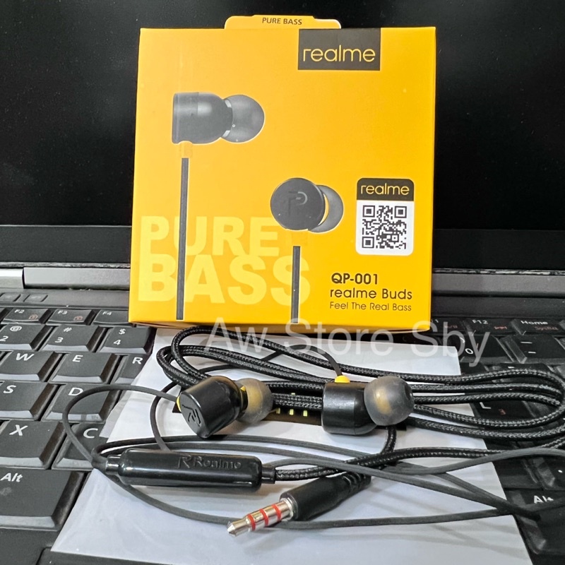 Headset Realme Super Bass Stereo With Microphone Earphone Realme 2 Pro 3 Pro 5 Pro 6 Pro 7i 8i C11 C12 C15 C17 C20 C25 C31 C35