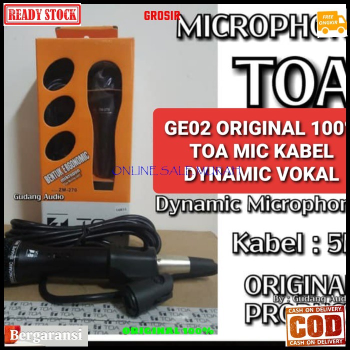 G02 TOA mic kabel original mik cable karaoke vokal meeting vocal audio sound pro jernih panggung pidato ceramah imam masjid musik music pengeras suara G02   Bisa ke segala alat audio sound KABEL ORIGINAL TOA 5 METER  GARANSI UANG KEMBALI 100% JIKA TERBUKT