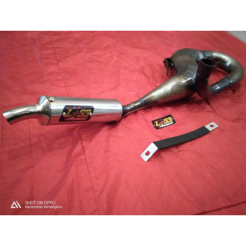 terlaris knalpot racing vespa kanan LA53 Purbalingga