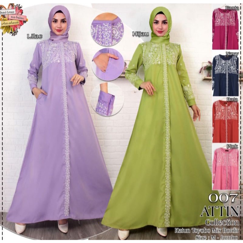 (Part 7/6 Warna ) Gamis Katun Toyobo 2022/ Gamis Madina /Katun ORIGINAL