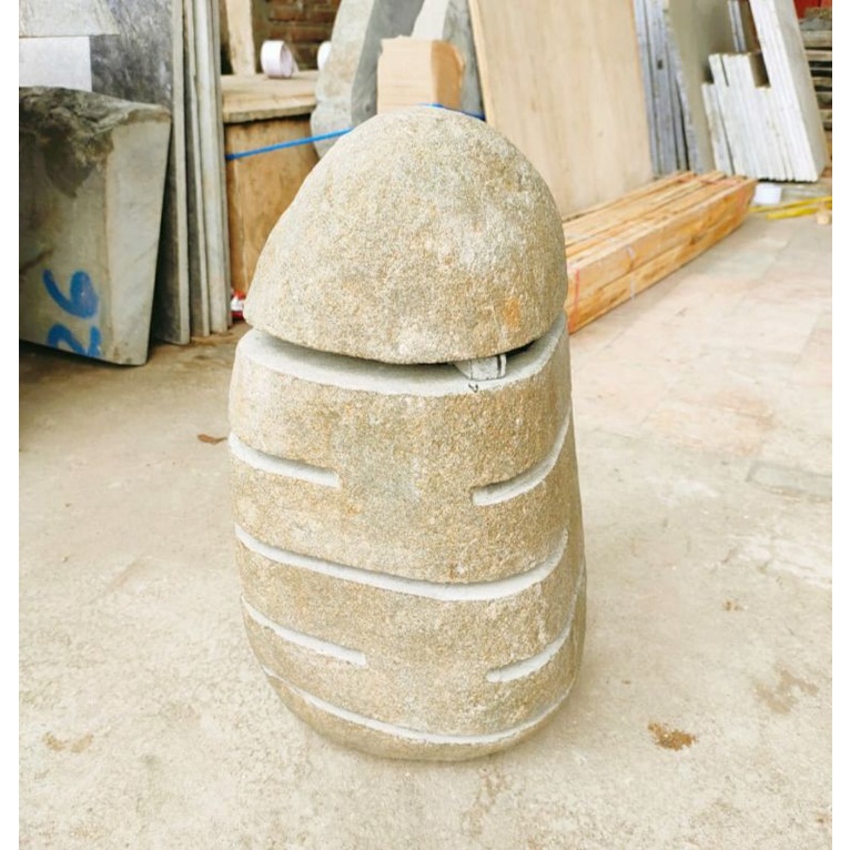 Kap Lampu Taman Batu Alam