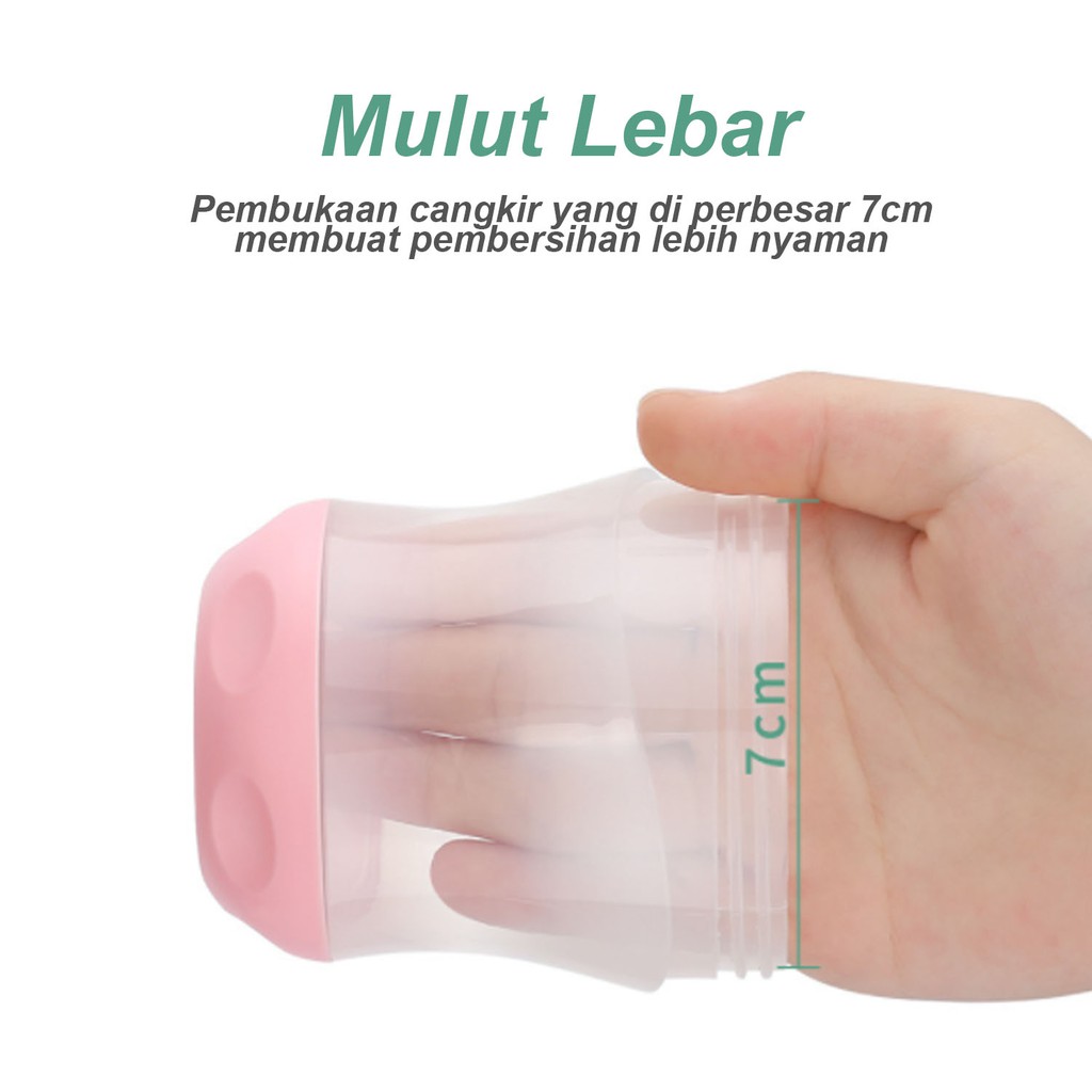 ♫ Megata ♫ A119 Botol Minum Bayi Anti Tumpah BPA Free Gelas Anak Balita Training Cup Baby Import