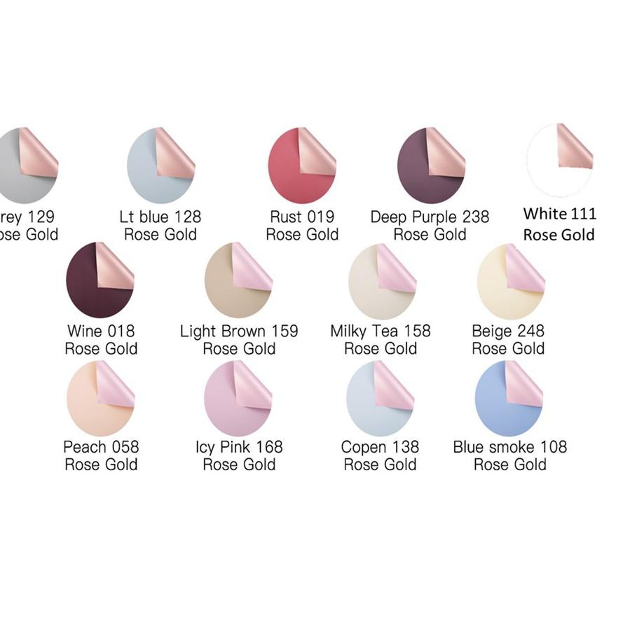 

Terbaru NV6 Kertas Bunga Wrapping Paper (1 pack) - Bicolor Rosegold (60 x 60 cm) US Grosir'
