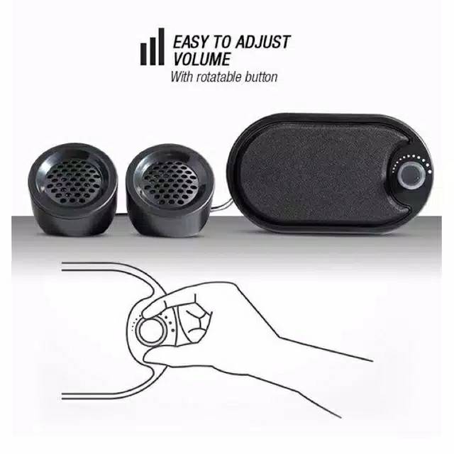 Robot RS170 Speaker Aktif Komputer Stereo With LED Speaker Laptop
