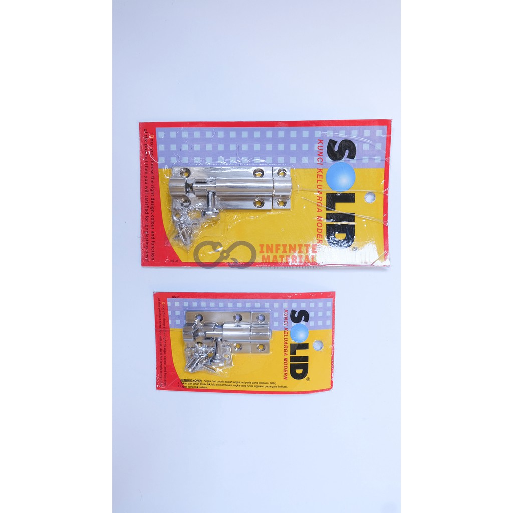 silinder SOLID / kunci pintu / silinder pintu / cylinder kunci pintu SOLID 2" 3"