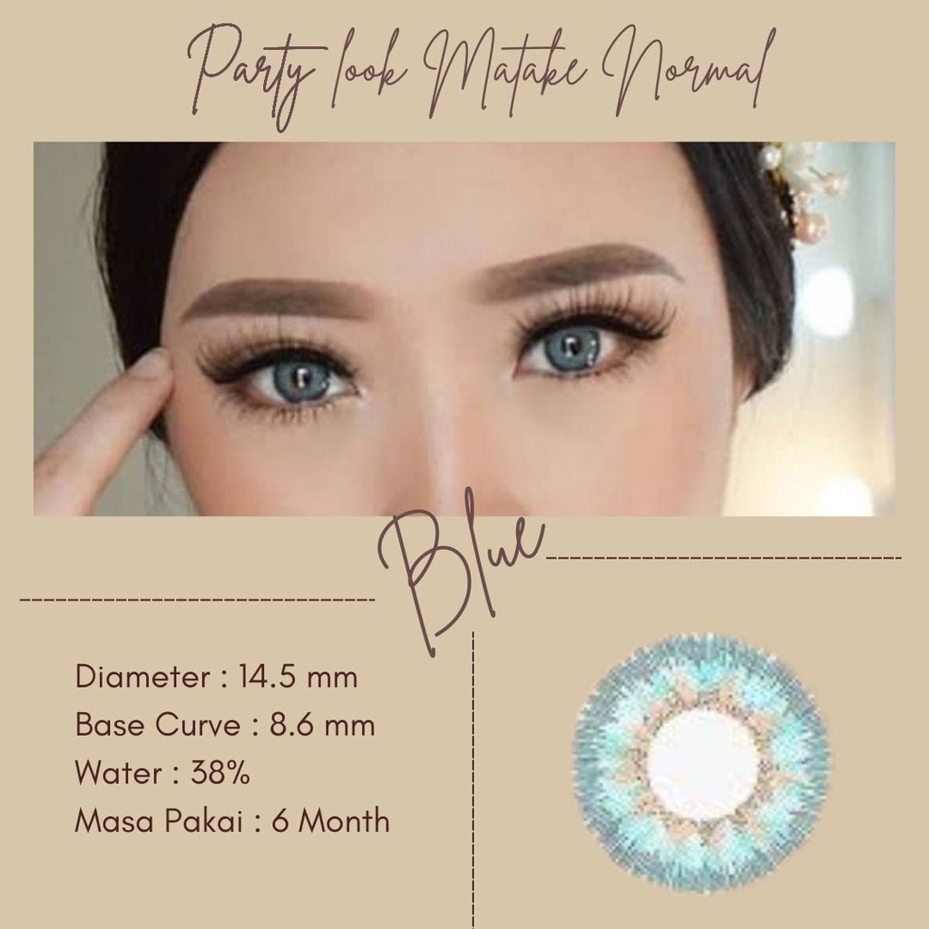 SOFTLENS WARNA PARTY LOOK MATAKE NORMAL