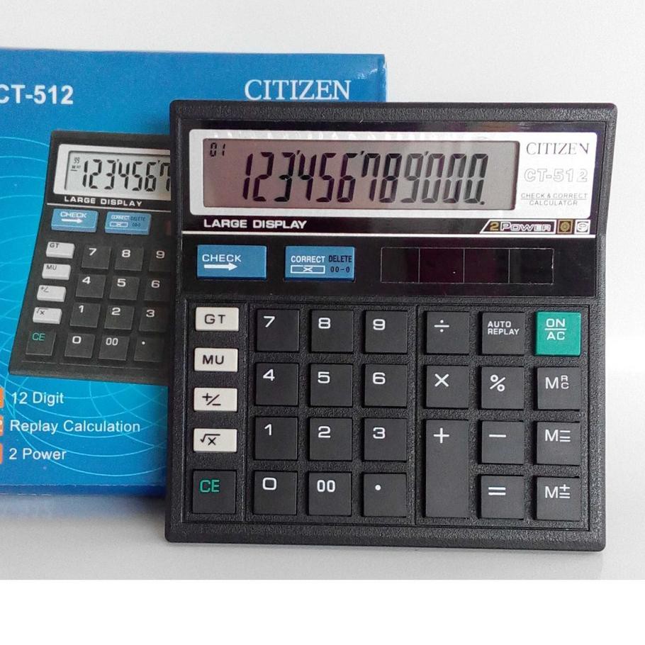 

>COD.E-0569!! Kakulator Citizen CT-512 12 Digit Mesin Hitung TERMURAHHH ...trimss