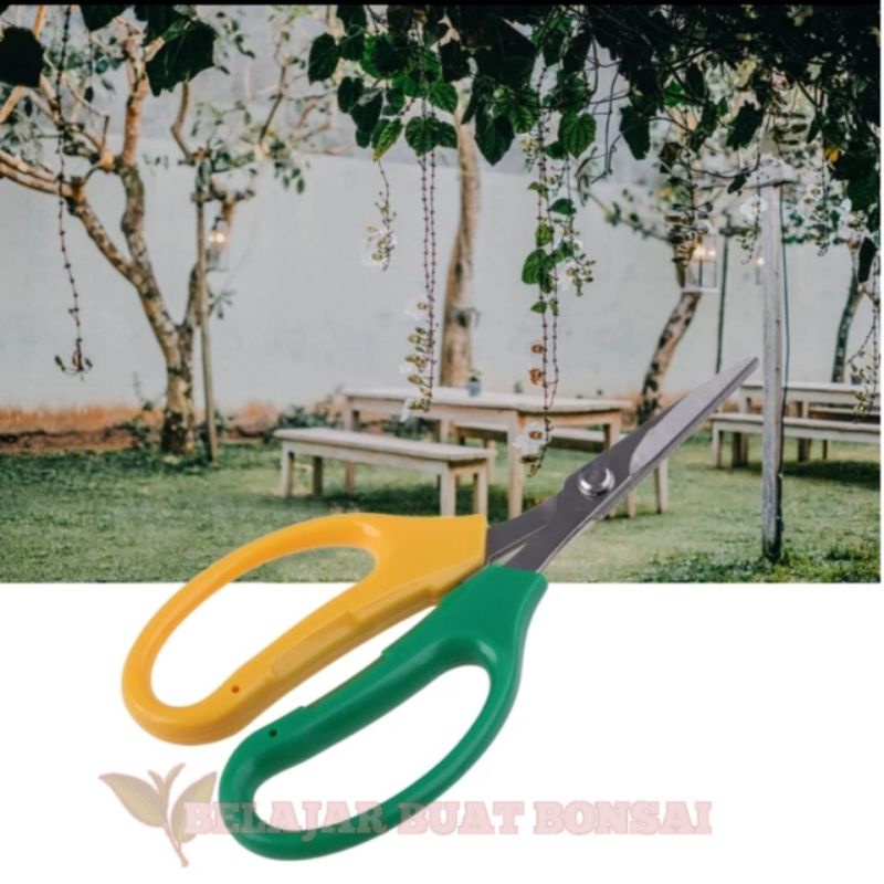 Gunting Prunning Daun Gagang Hijau Kuning 16cm