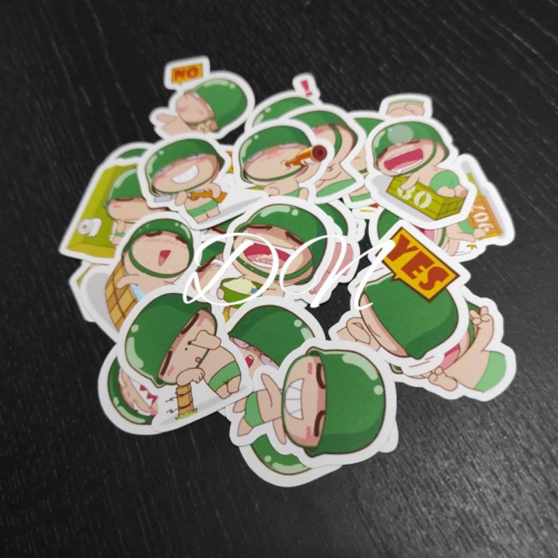 

Stiker kertas karakter line powpowbing 29pcs sticker accesoris