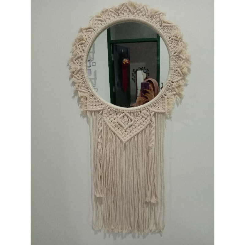 cermin macrame/macrame mirror