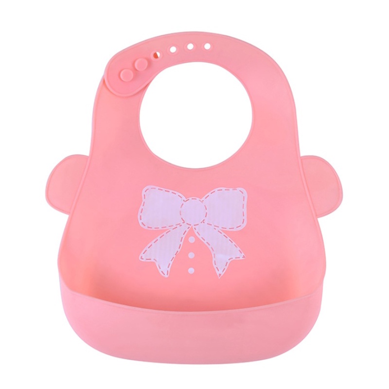 【COD+Pengiriman Cepat】YUN Mall Slabber Bib Silicone  Celemek Makan Bayi Anti Air  Tatakan ller Baby Plastik Silikon Import /  Baby Bib Slabber Baby Burb