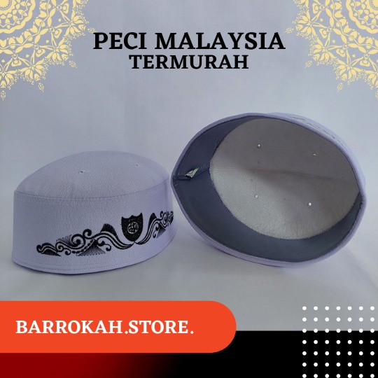 Peci Malaysia Super | Peci Malaysia Putih | Peci Malaysia Polos