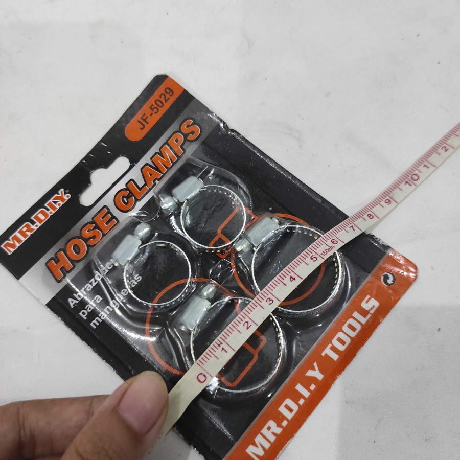 Kleman Klem hose clamps clamp Selang Gas Air set kecil tanggung 4pcs