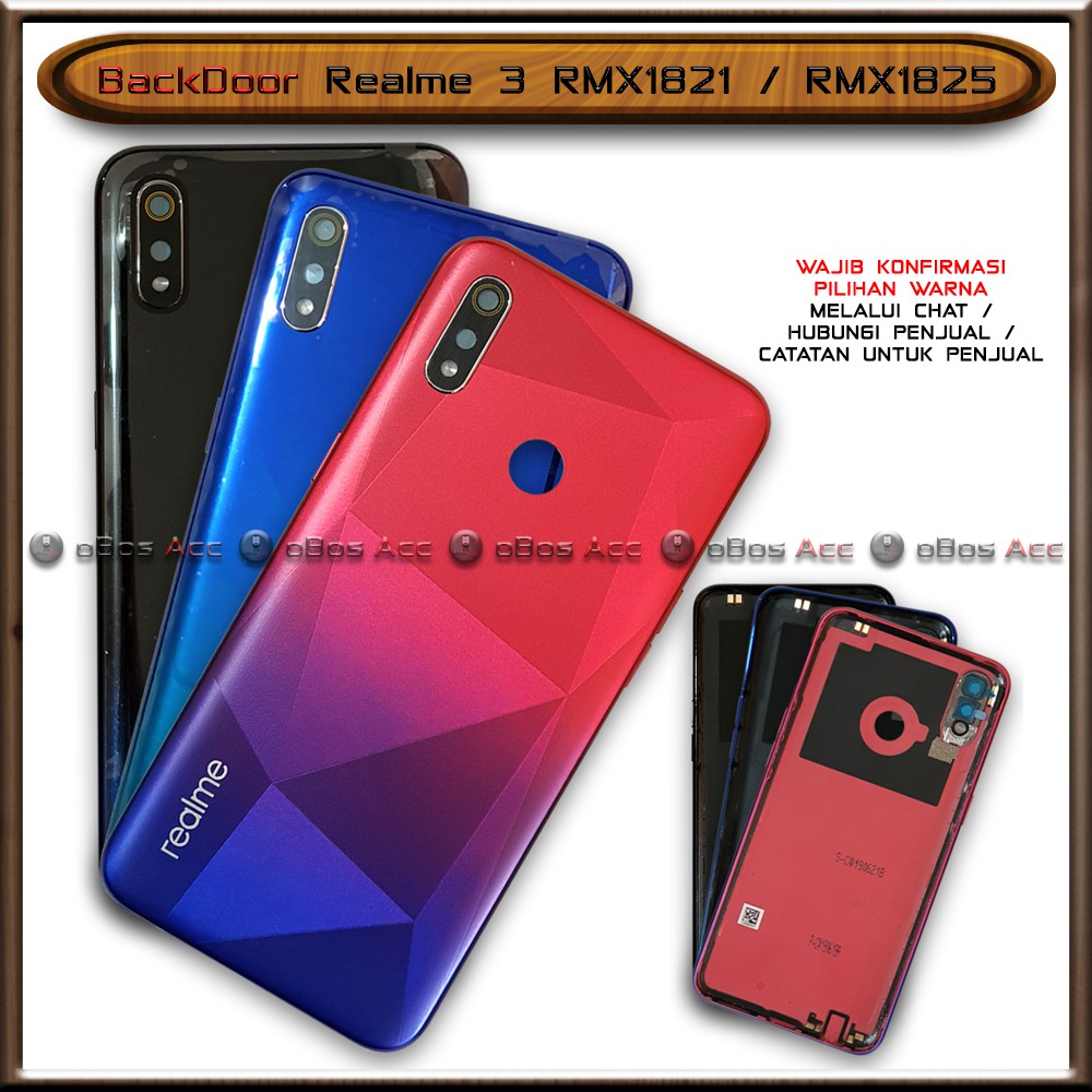 Backdoor Tutup Casing Belakang Hp Realme 3 Rmx1821 Rmx1825 Cover Shopee Indonesia