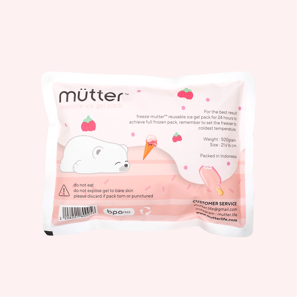 MUTTER Ice Gel 500ml Tas ASI Ice Gel Pack 500gram