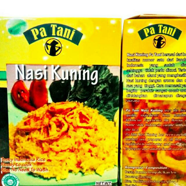 

Nasi kuning instan pa Tani 500gram